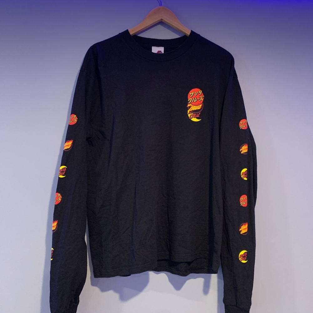SANTA CRUZ Long Sleeve: Large Group Dot Long Sleeve Men's T-Shirt